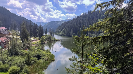 Bikaz Gorge and Lakul Roshu (Red Lake) - Eastern Carpathians - Romania - Europe 