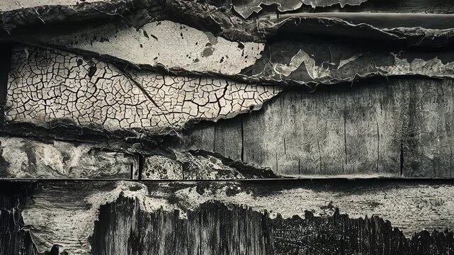 Abstract Retro stone wall with flowing animation