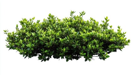 Obraz premium Realistic Photo of Bush Element Set on White Background