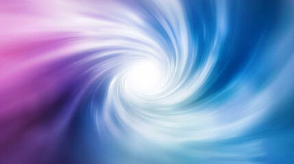 Fototapeta premium Blue gradient background, white space in the center of an abstract blurred blue and purple curve