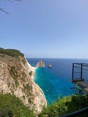 Ocean view from a restaurant