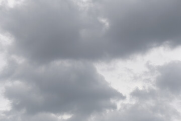 Sky is overcast, storm is coming, rain is about to fall.