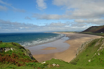 United Kingdom, Wales, Gower coast, Rhossili Bay