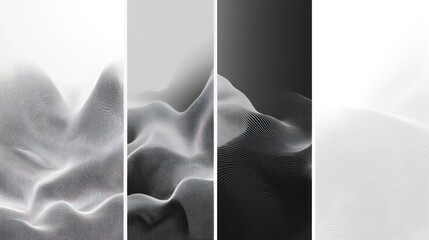Abstract Black and White Landscape Design