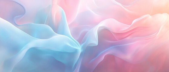 Beautiful pastel shades in a serene abstract scene, featuring smooth transitions and delicate colors that evoke a sense of peace and dreaminess