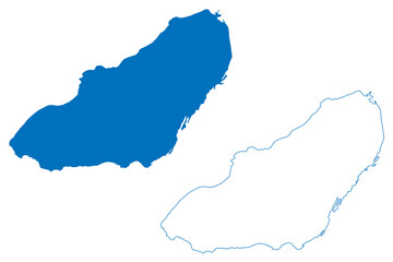 Lake Chatyr-Kol (Kyrgyzstan, Kyrgyz Republic) map vector illustration, scribble sketch Chatyr-Köl, Chatyr Kol or Chatyr-Kul map