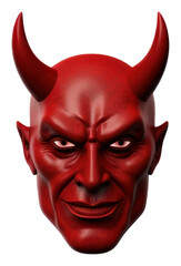 Obraz premium PNG Devil representation portrait photo mask.