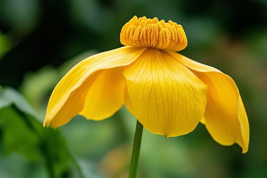 yellow meskel ethiopian flower closeup