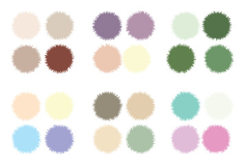 Abstract color palette Color swatches