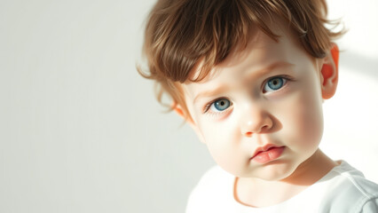 Naklejka premium Baby with Blue Eyes