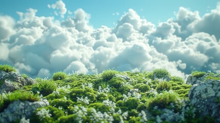 Outdoor green space nature shooting scene