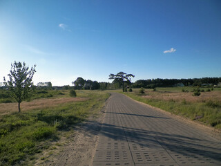 Offroad in Kashubian village.