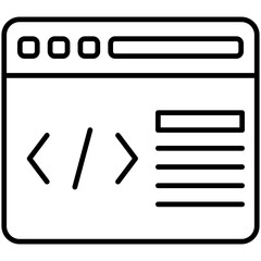 Web Coding Icon