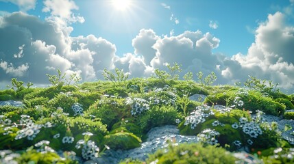 Outdoor green space nature shooting scene