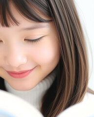 Close Up of a Young Girl's Face