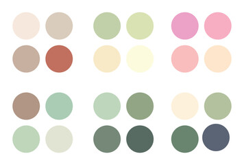 Abstract color palette. Color swatches.