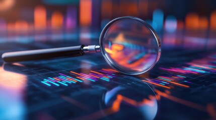 Magnifying Glass on Data Chart