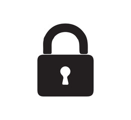 lock icon on white background