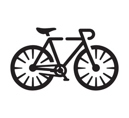 bicycle isolated on white background