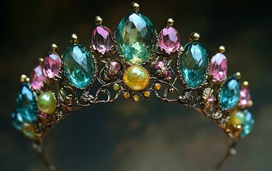 A Crown Made Of Gold Adorned