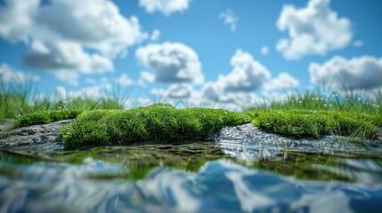 Outdoor green space nature shooting scene
