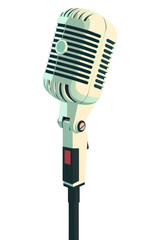 Fototapeta premium PNG Studio microphone performance technology equipment.