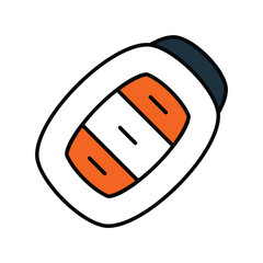 car key color line icon with white background vector stock illustration