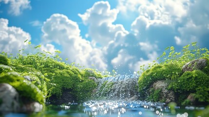 Outdoor green space nature shooting scene