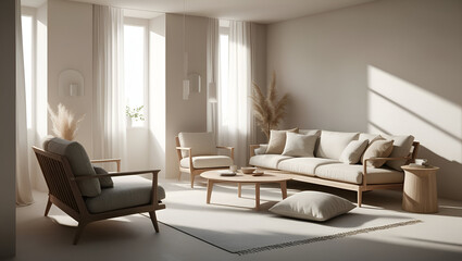 A snug modern living room