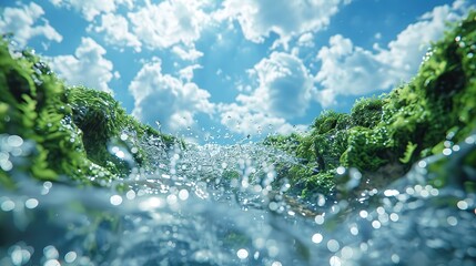 Outdoor green space nature shooting scene