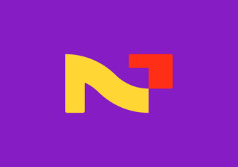 minimal and modern start up logo letter N and G with arrow symbol