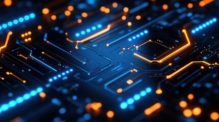 Obraz premium Futuristic Circuit Board