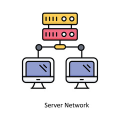 PrintaServer Network vector filled outline Icon Design illustration. Smart Home and Technology Symbol on White background EPS 10 File