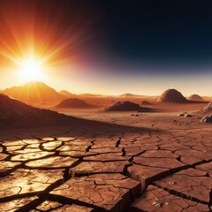 Aurora of Mars: Dawn over the Red Horizon