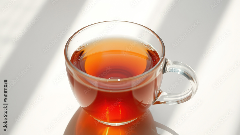 Canvas Prints Close Up Of Cup Of Tea In Sunlight