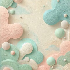 A soft abstract background featuring pastel shapes and textures, ideal for modern design and creative projects.
