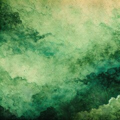 An abstract watercolor background featuring vibrant green tones, ideal for design projects or artistic presentations.