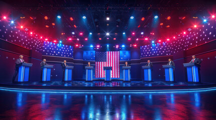 Candidates debate intensely on 2024 election night