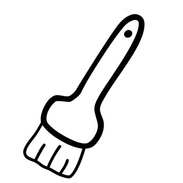 recommend clip art: Pastry brush outline 