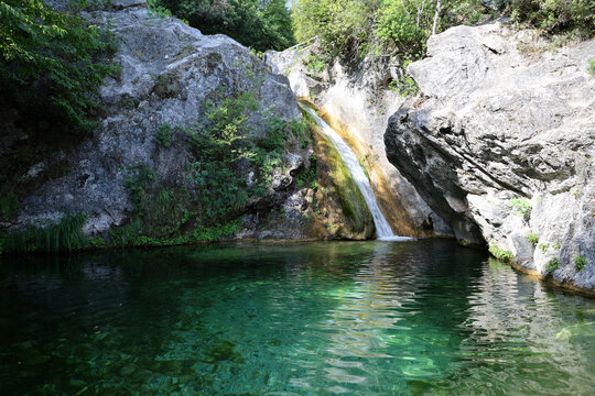 Tourism in Agia Kori area of ​​Mount Olympus, Greece.
