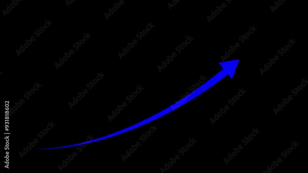 Aufkleber abstract arrow icon animation background on black background ..color set