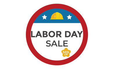 Labor day icon , discount sale icon for labor day.