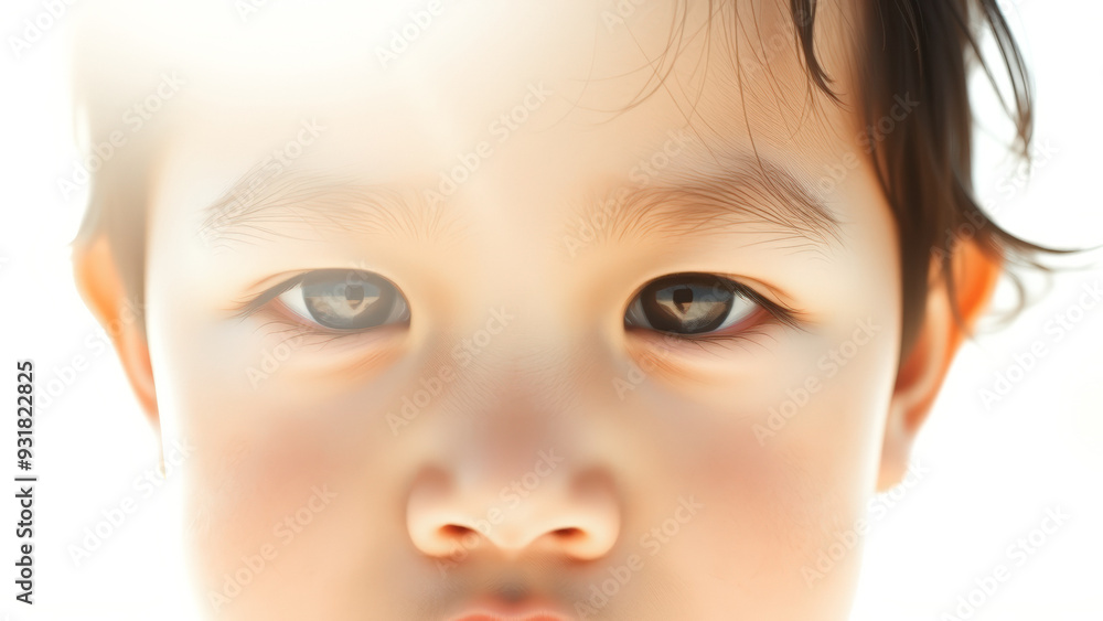 Canvas Prints Closeup of a Young Child's Eye