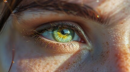 A ClosedUp Shot of Beautiful Eyes : Generative AI