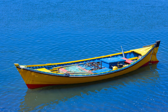 Fishing boat at Southern Chile, Queule, Chile, South America