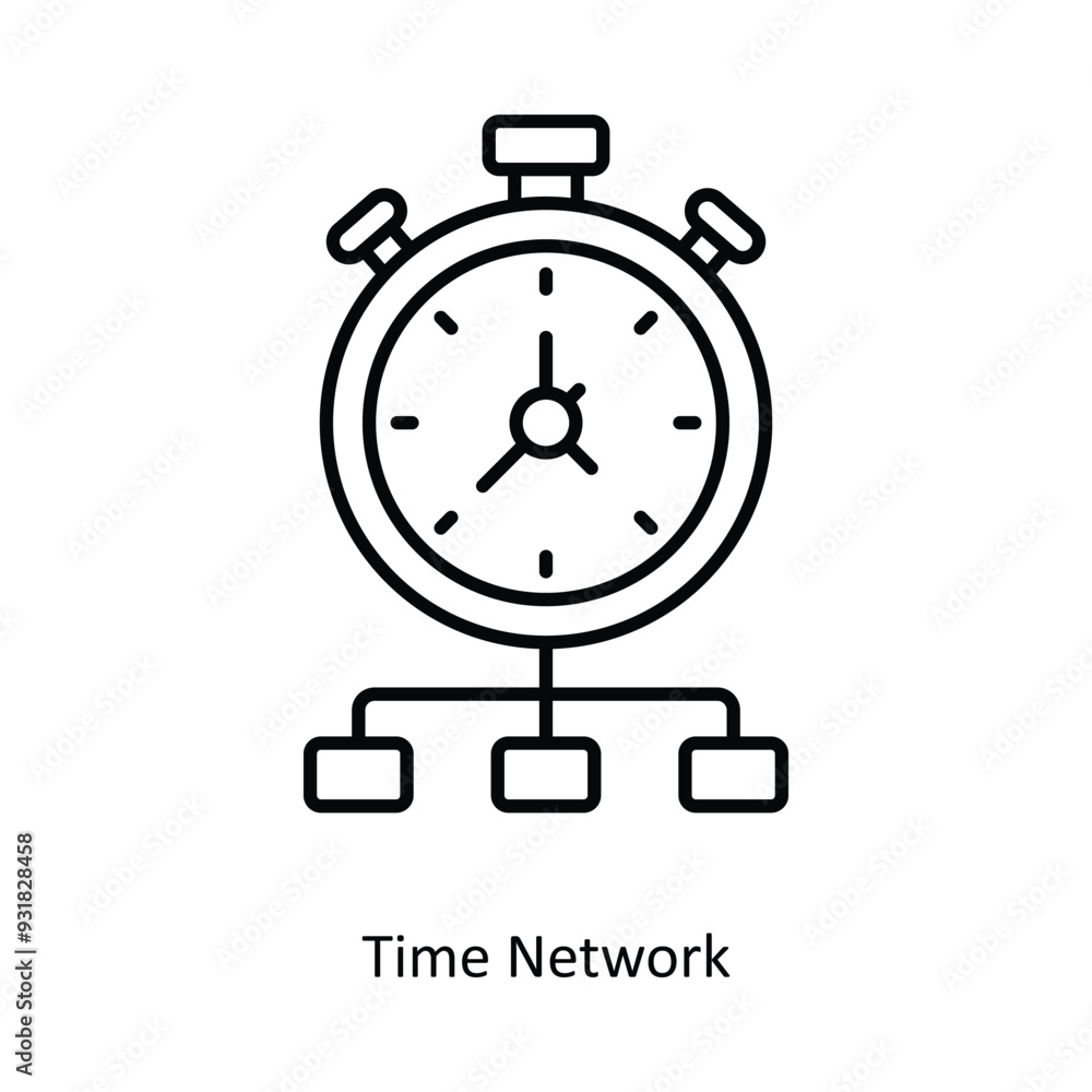 Poster time network vector filled outline icon design illustration. smart home and technology symbol on whi