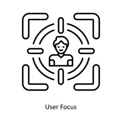User Focus vector filled outline Icon Design illustration. Smart Home and Technology Symbol on White background EPS 10 File