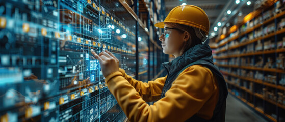 AI robot oversees inventory in warehouse