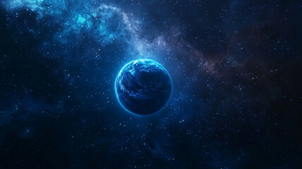 Blue Planet in Deep Space