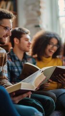 Group of Friends Studying The Bible Together